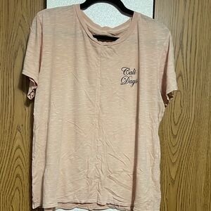Billabong Peach 'Cali Days' Short Sleeve Tee